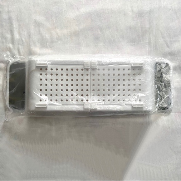 Expendable Bath Tub Caddy Tray Dish Holder Set Shelf Organizer - Picture 5 of 8